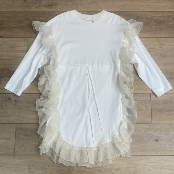 See by Chloe | Chiffon Ruffle‎ | Mini Shirt Dress - Picture 3 of 16